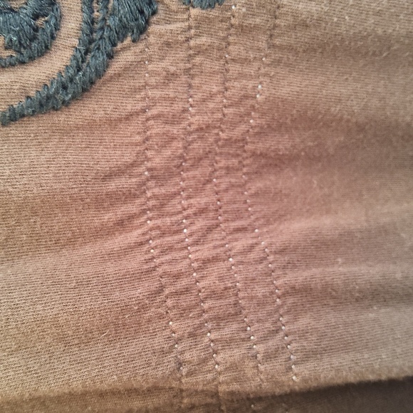 Johhny Was L.A. Brown Dress With Black Embroidery Size Large - Picture 9 of 10